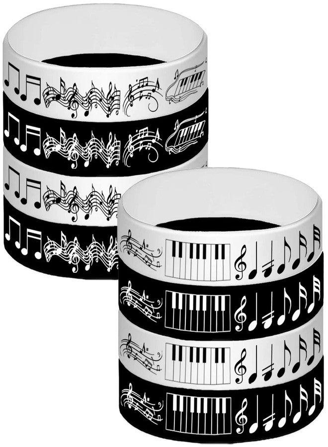 ATSMOICY 48PCS Piano Notes Rubber Bracelets Silicone Wristbands Party Favors-Choir Music Prize Candy Party Decorations Birthday Baby Shower Party Favors - Image 5
